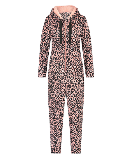 Leopard-onesie, Rosa