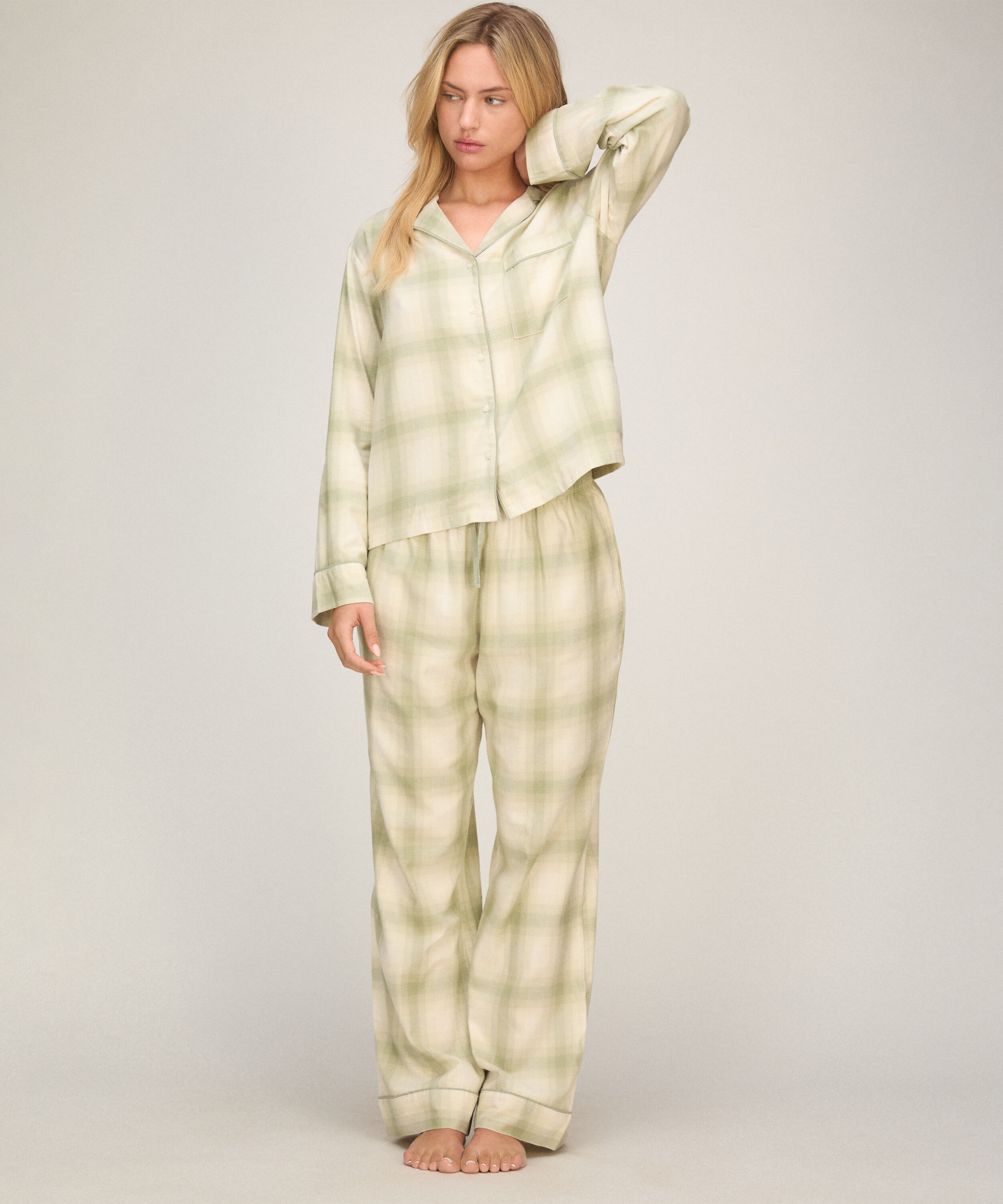 Petite Pyjamasbyxor Woven, Grön Petite Pyjamasbyxor Woven, Grön