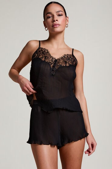 Hunkemöller Plisse shorts Svart