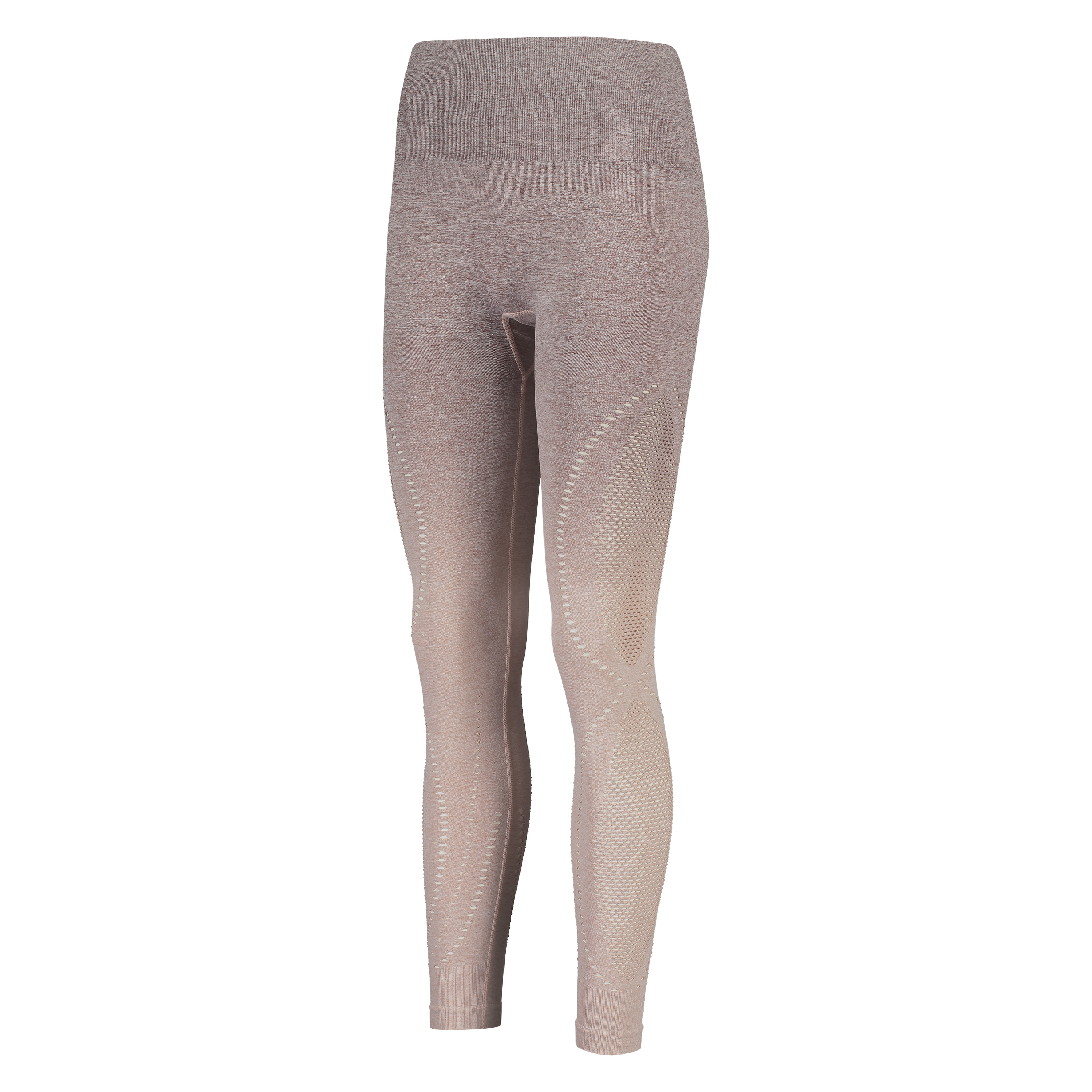 HKMX höga träningsleggings roundknit ombre, Rosa, main