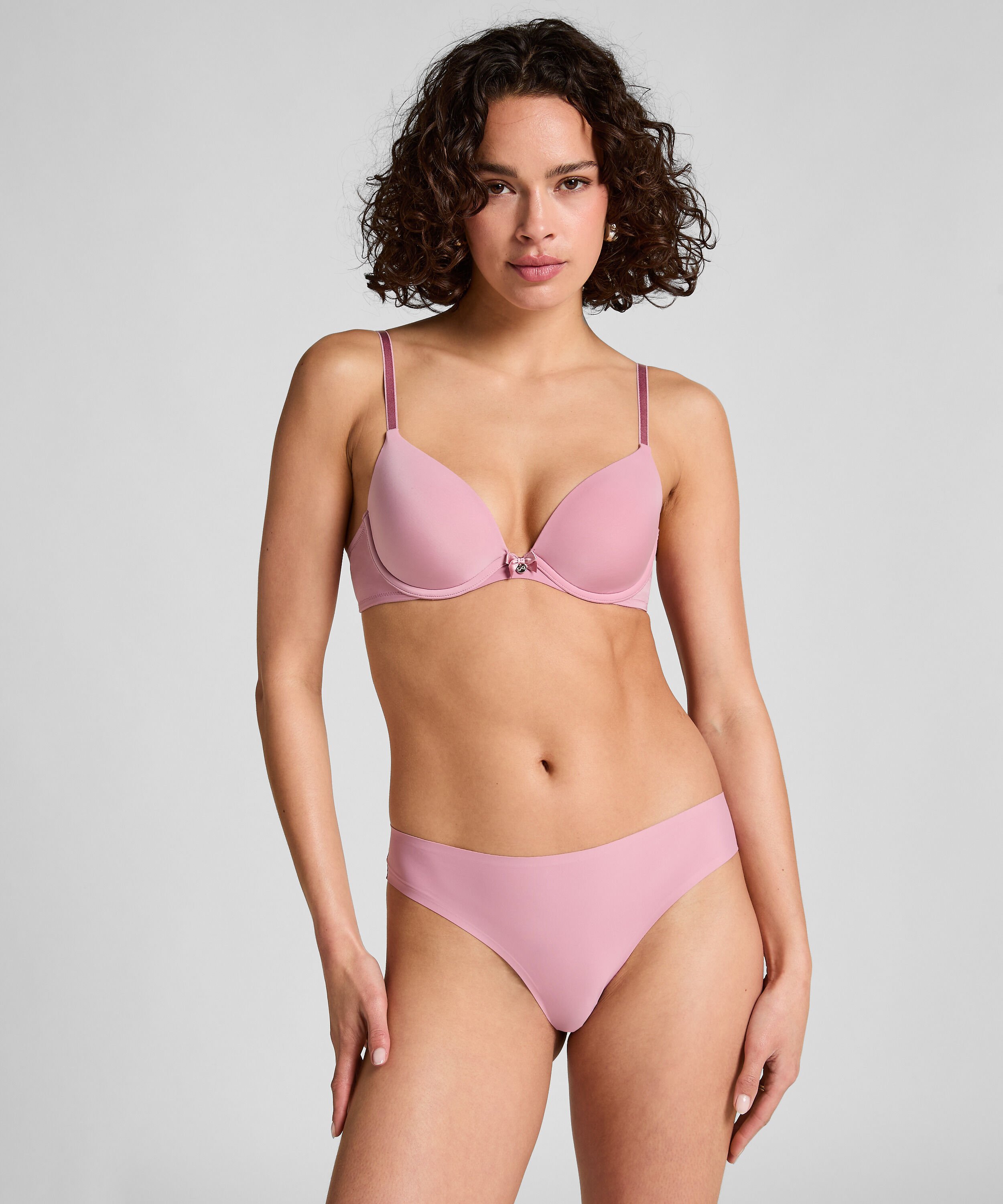 Brazilian-trosa Invisible Lace Back, Rosa