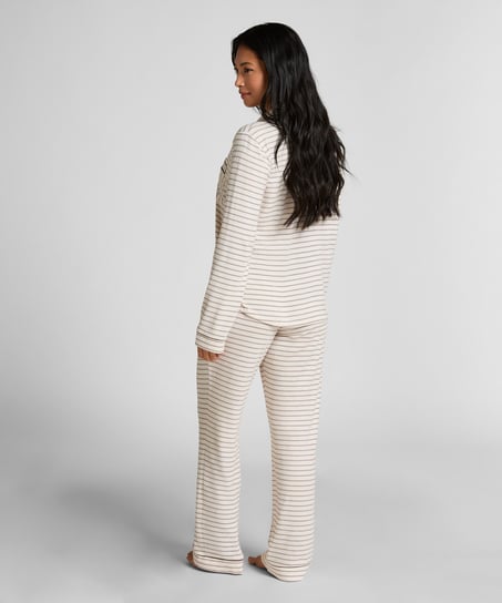 Långärmad jerseyjacka Essential, Vit