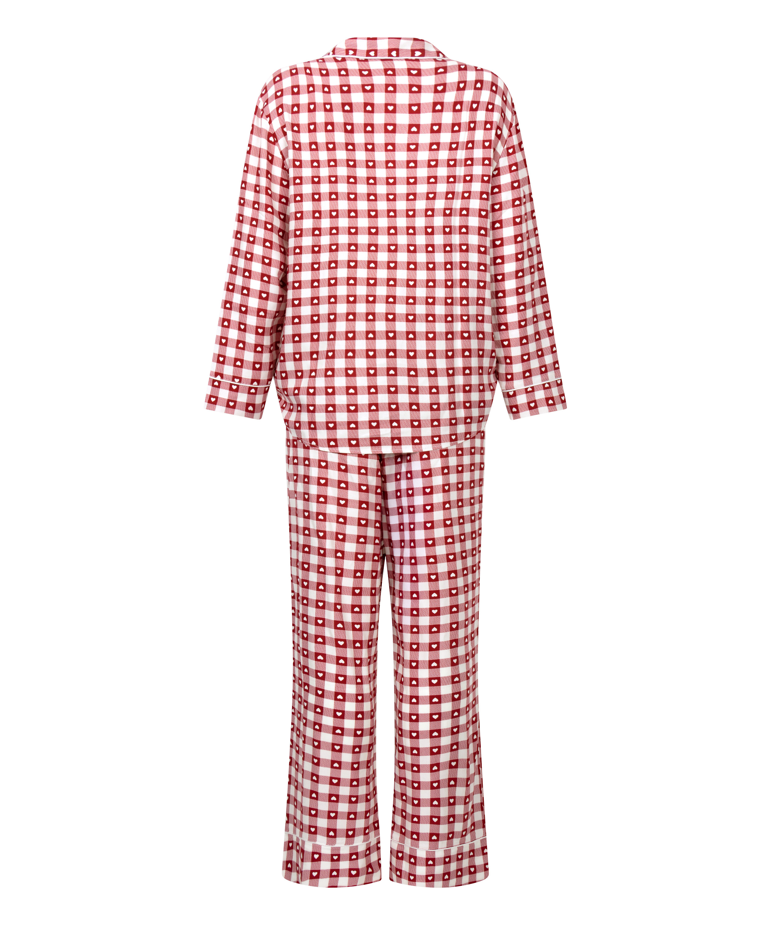 Pyjamasset i twill, Röd, main