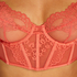 Icke-formpressad longline bygel-bh Emily, Orange