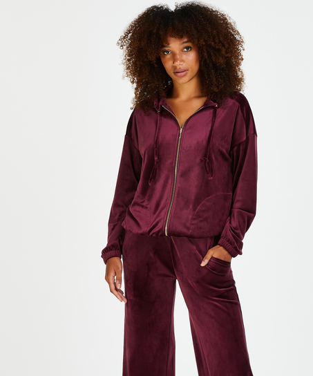 Hoodiejacka i sammet, R&ouml;d