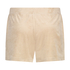 Sammetsshorts med ficka, Beige