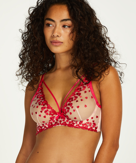 Amora icke-formpressad bygel-bh, Rosa