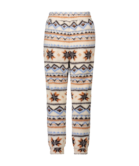 Mysbyxor i fleece, Vit