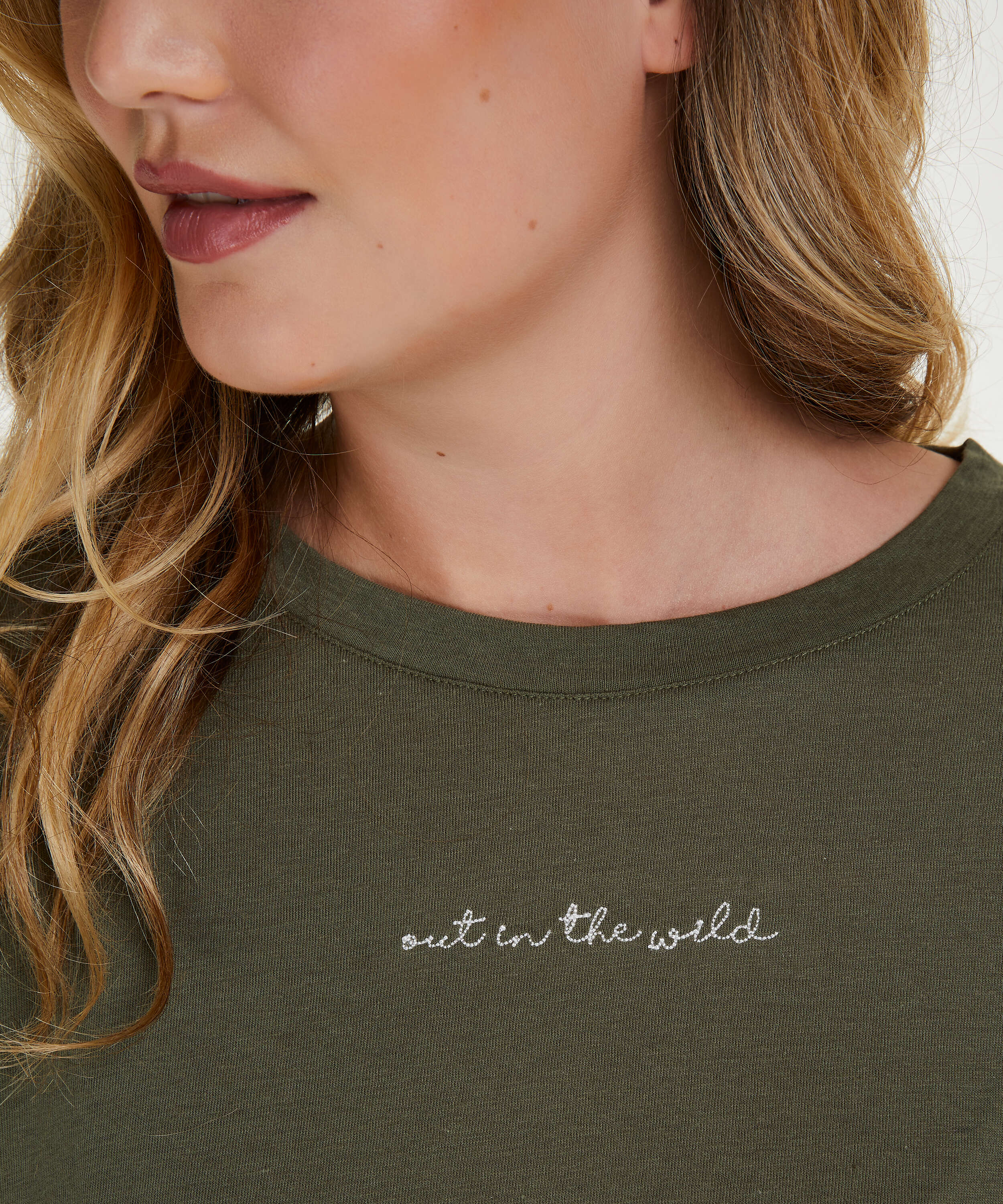 L&aring;ng&auml;rmad top Jersey Knot, gr&ouml;n, main