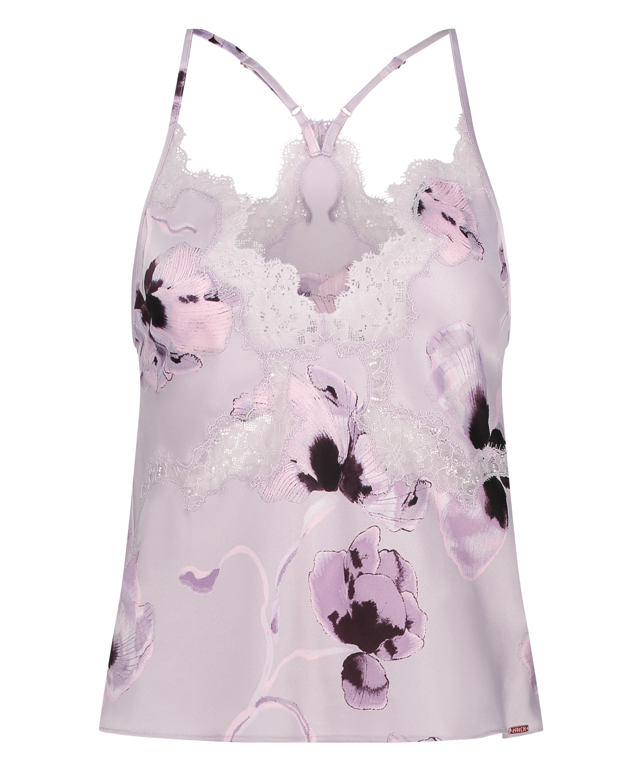 Camisole-topp i Satin, Lila, main