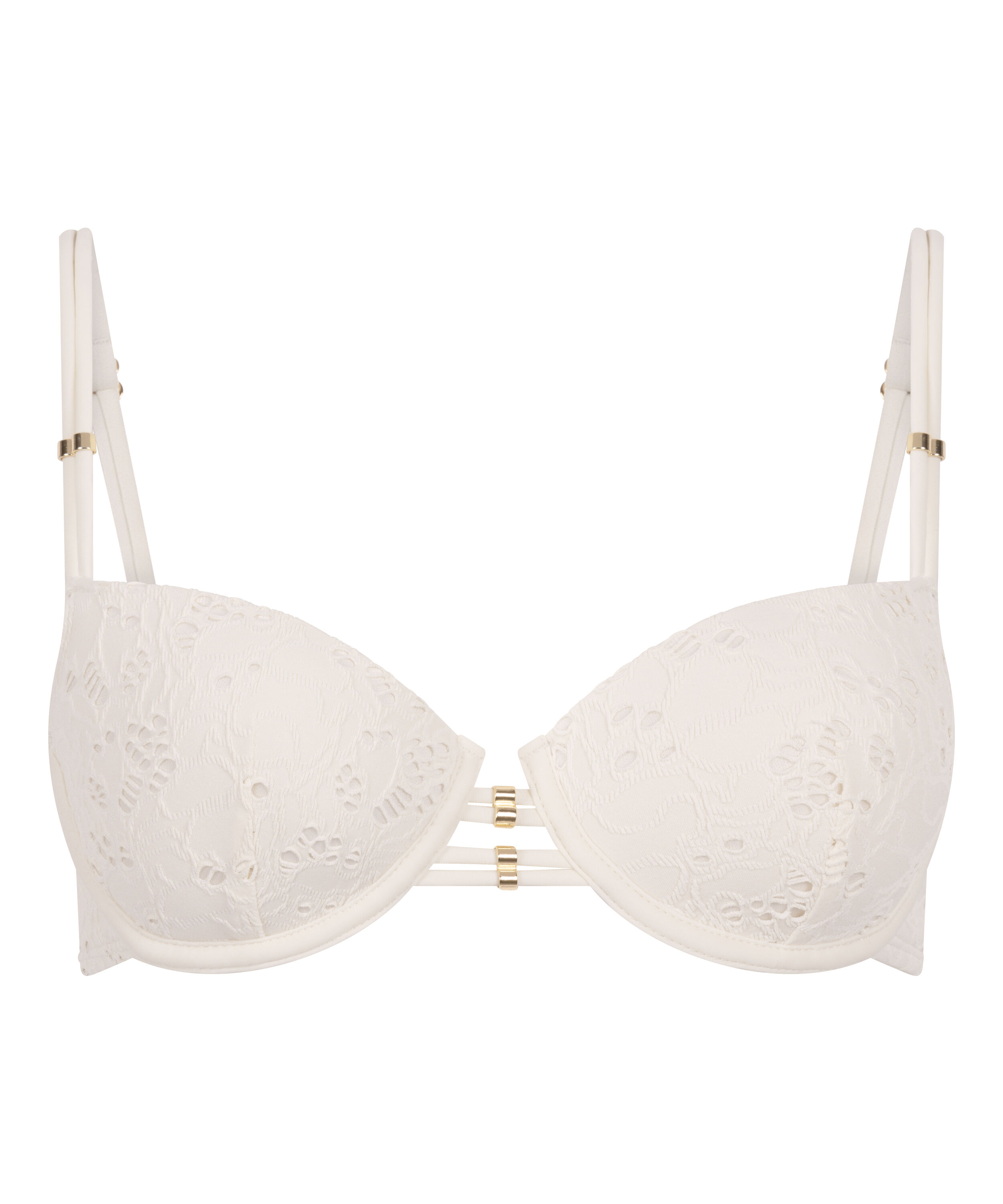 Crochet Bikini Top, Vit