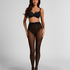 Tights 30DEN tryck, Svart