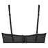 Formpressad axelbandslös bygel-bh Donatella, Svart
