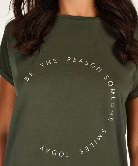 Nattskjorta med rund hals, Gr&ouml;n