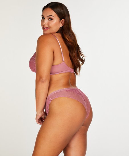 Vadderad behå utan bygel Pink Ribbon Bessie, Rosa