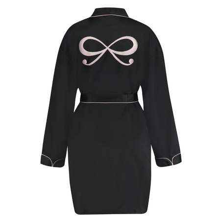 Kimono Satin, Svart