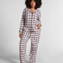 Pyjamasbyxori flanell, Vit