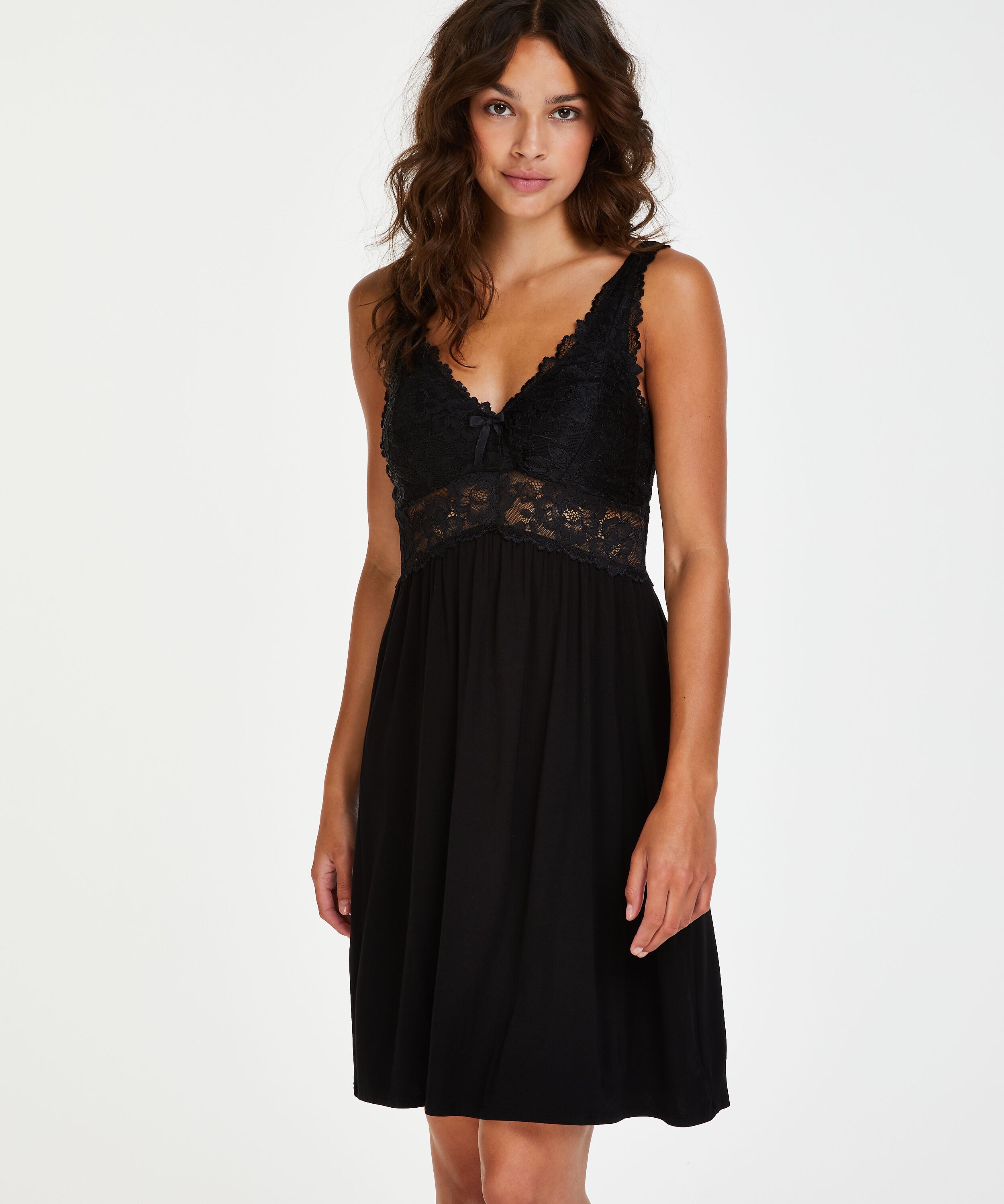 Underklänning Modal Lace, Svart