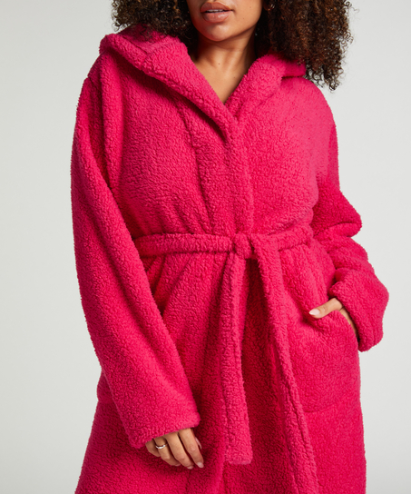 Morgonrock Fleece, Rosa