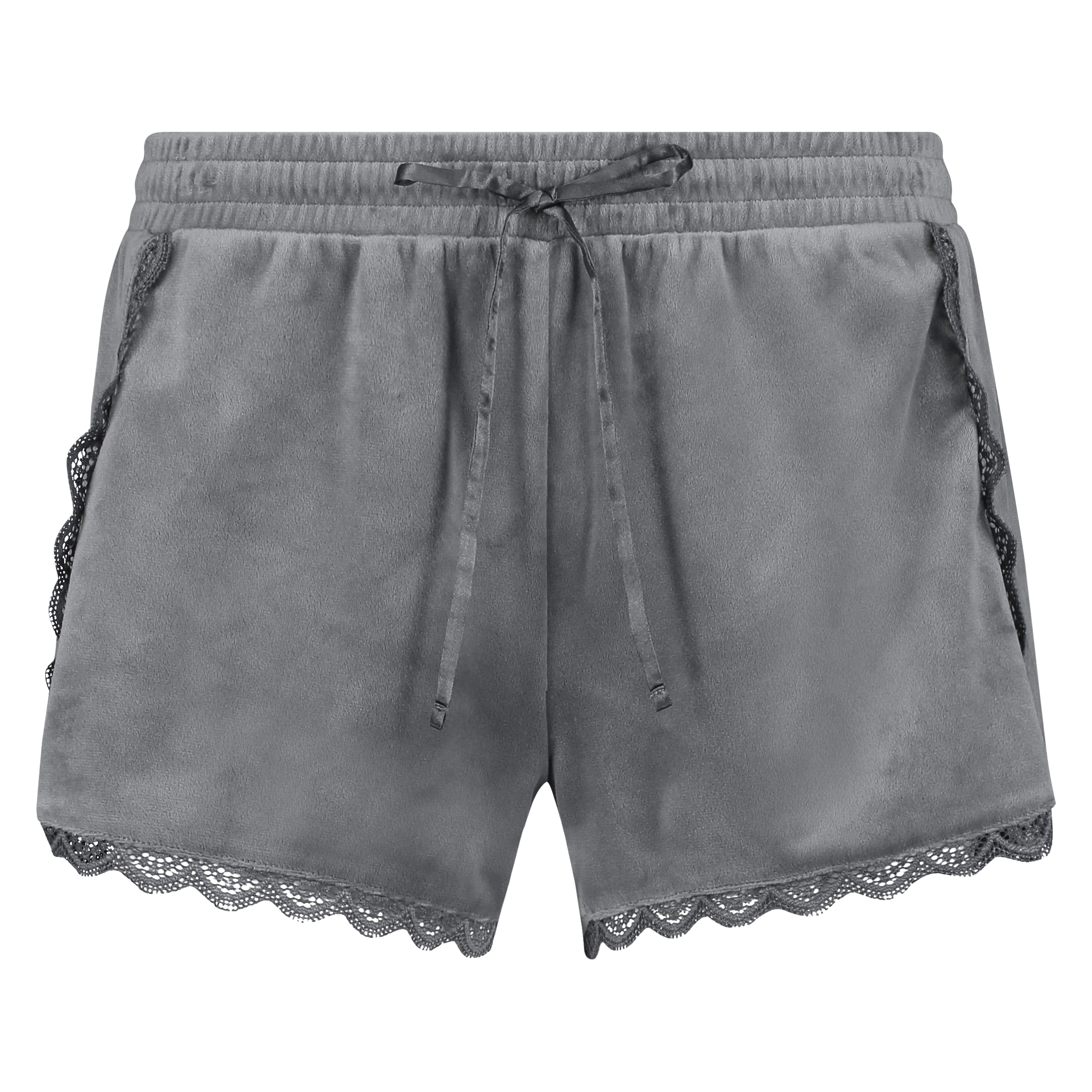 Shorts Velour Lace, Gr&aring;, main