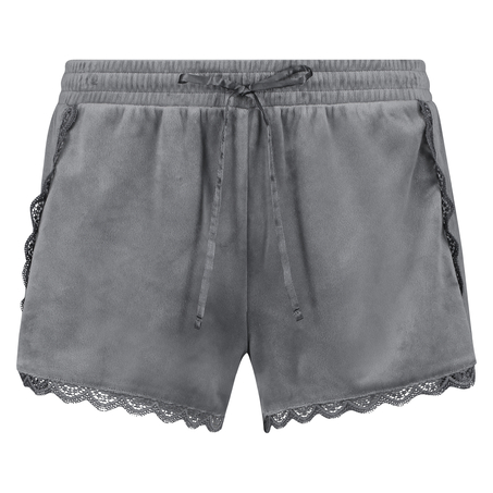 Shorts Velour Lace, Gr&aring;