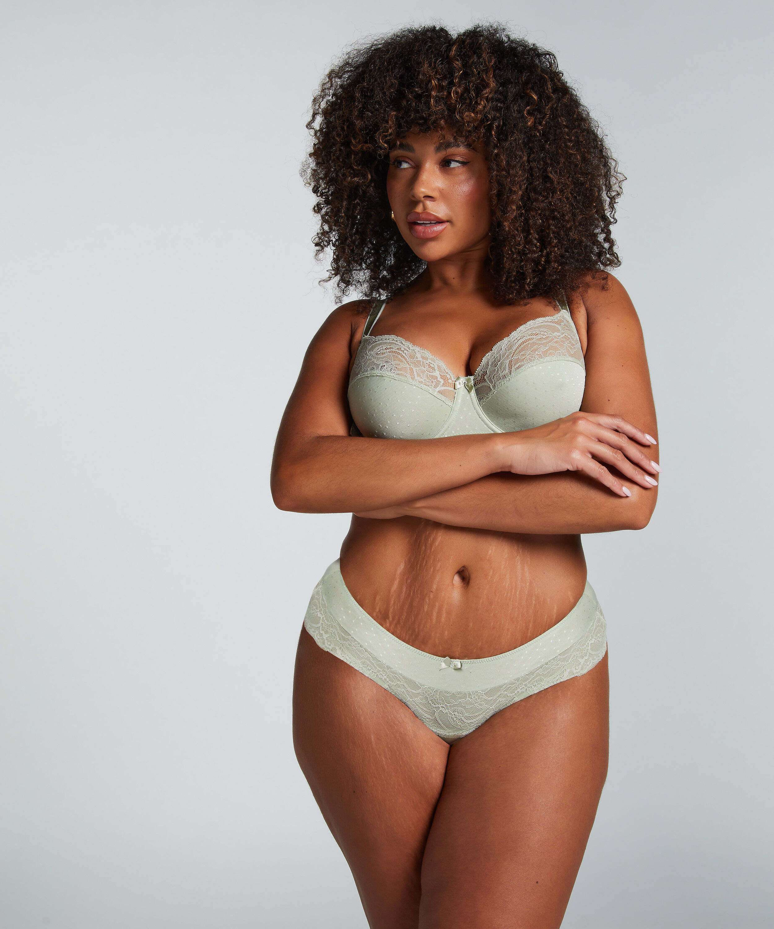 Boxerstringtrosa Sophie, Grön