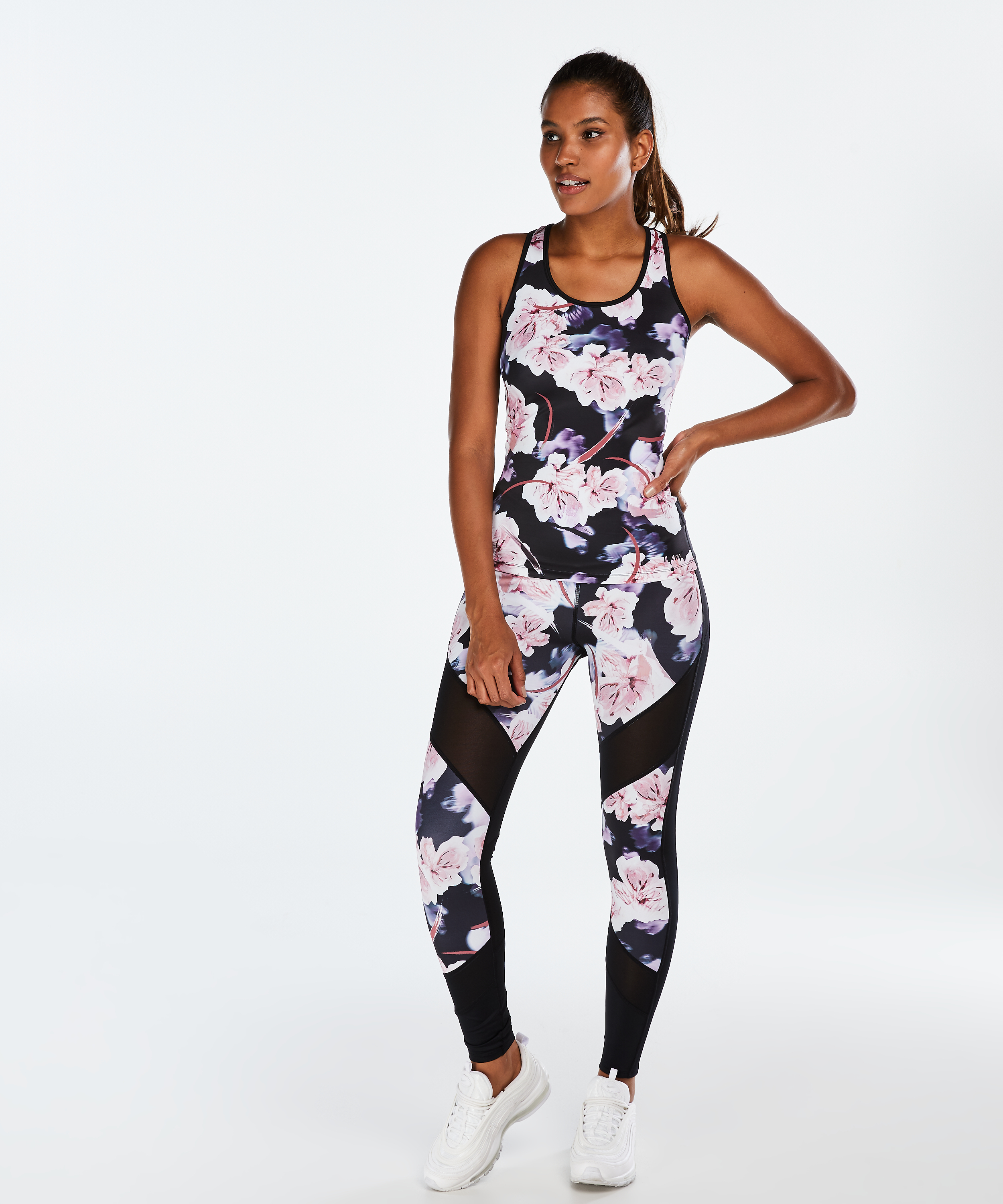 HKMX Sport slim fit tank top, Svart, main