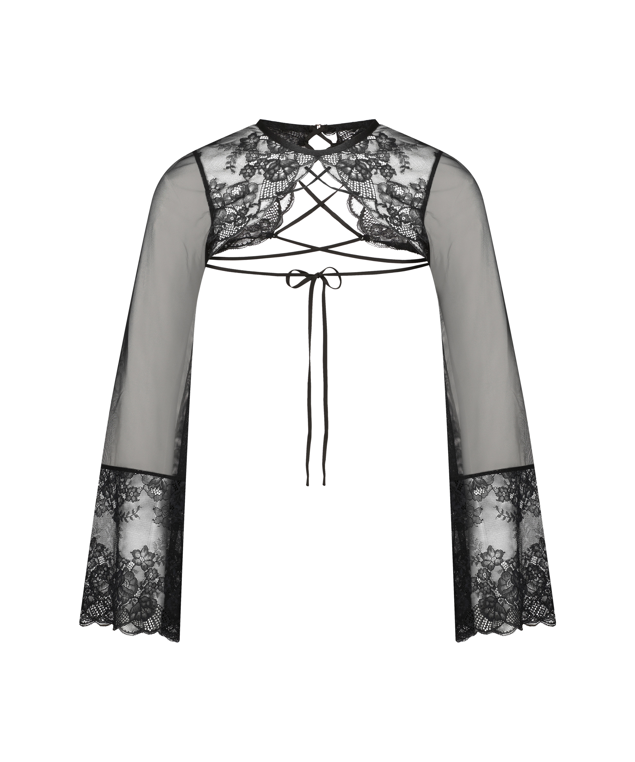 Catherine spetstopp, Svart, main