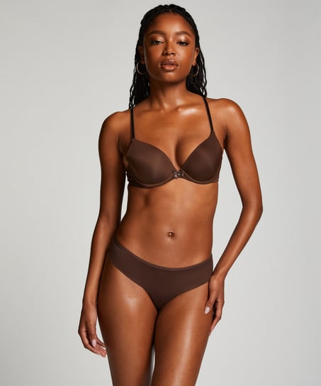 Brazilian-trosa Invisible Lace Back, Brun