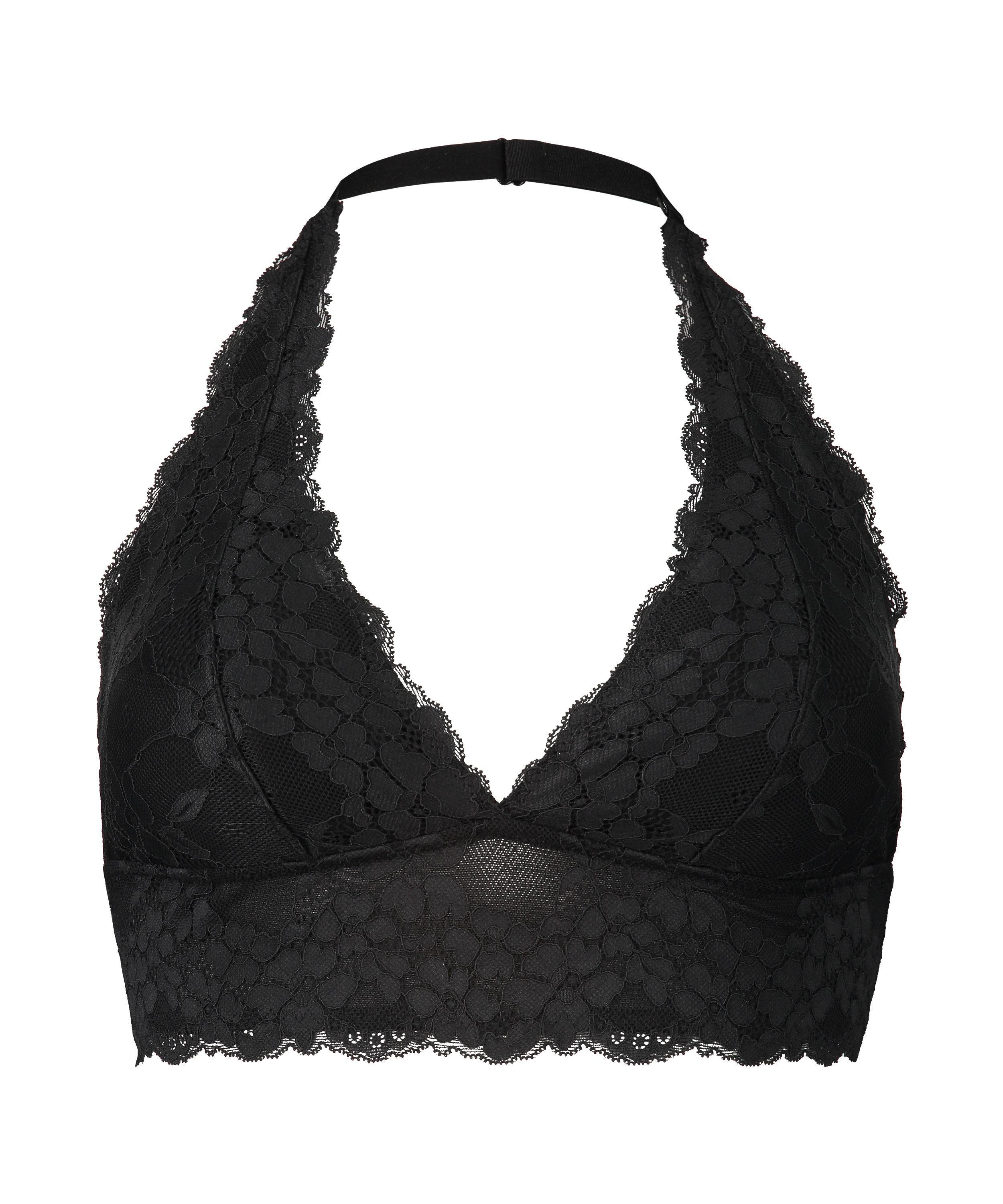 Vadderad halter-bralette Rosalyn, Svart, main