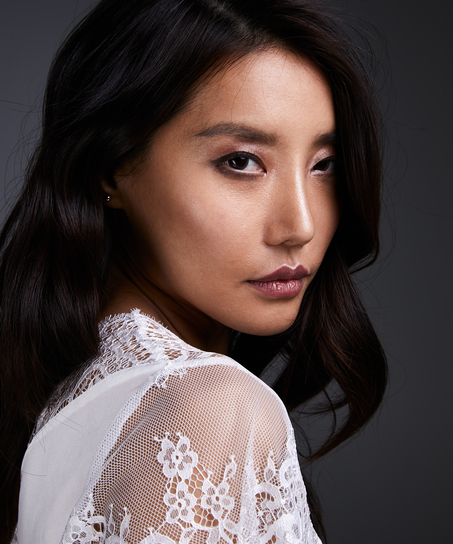 Kimono Cap Sleeve, Vit