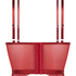 Coco formpressad longline-bh med bygel och push-up, Röd