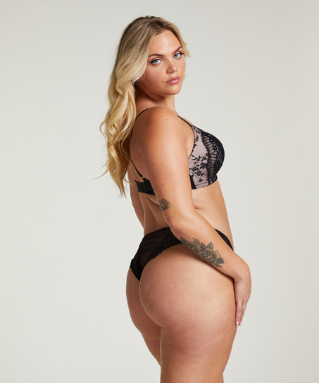 Vadderad behå utan bygel Daphne, Svart