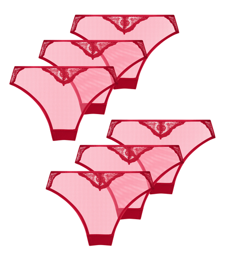 Lote de 6 brasile&ntilde;as, r&ouml;d