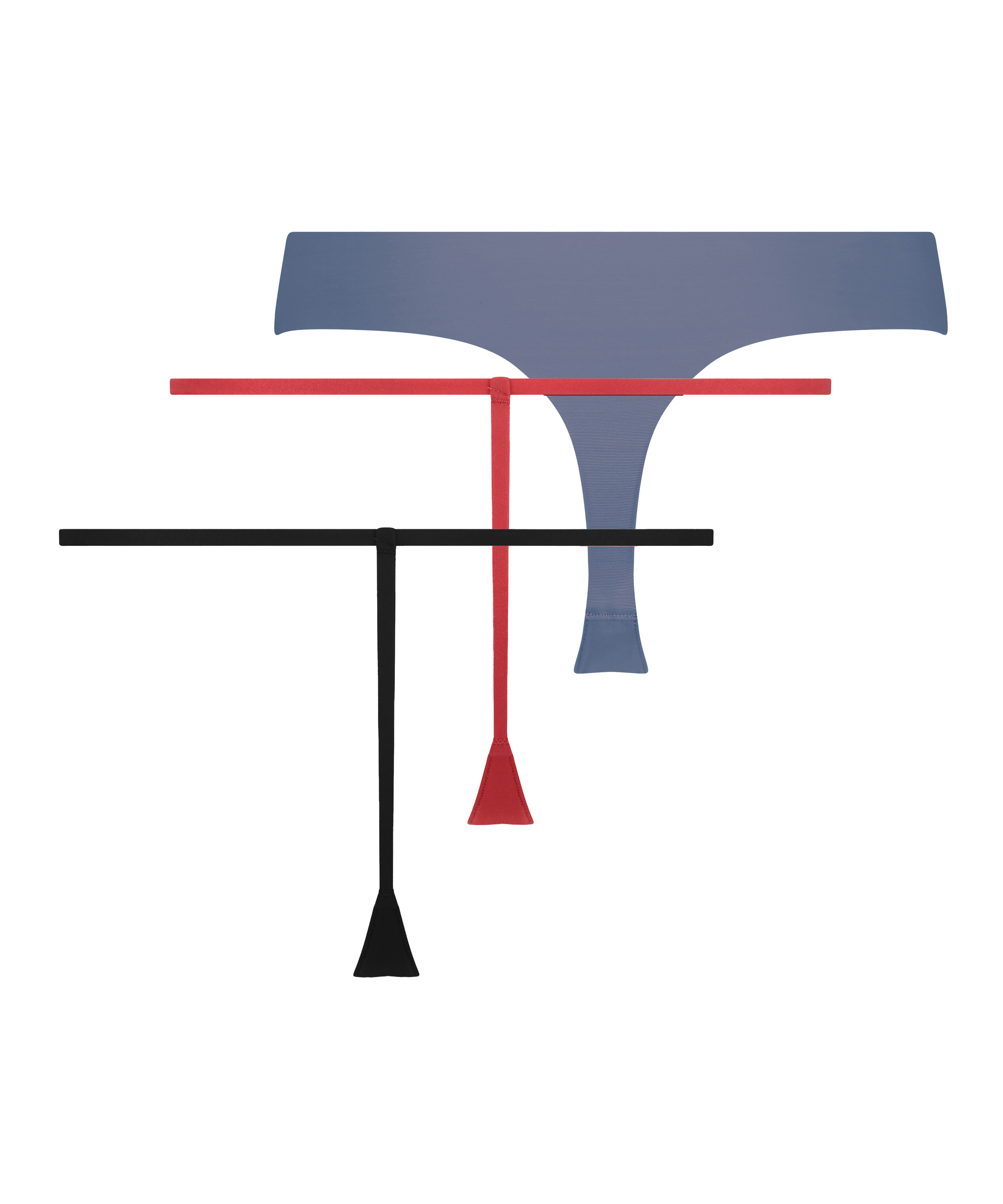 3-pack osynlig stringtrosa, Gr&aring;, main