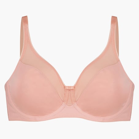 Icke-formpressad minimizer-bh med bygel Nina, Rosa