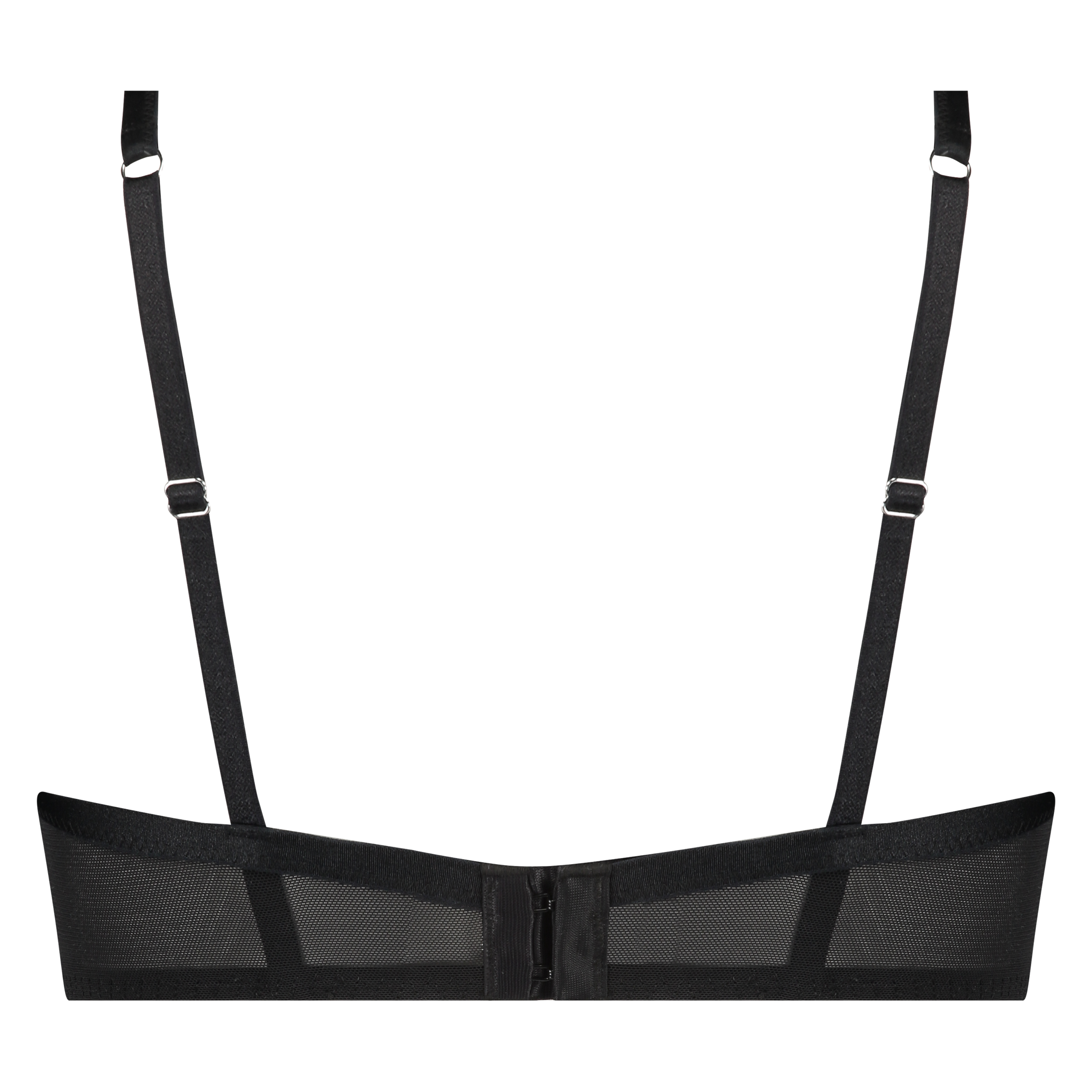 Formpressad bygel-bh med halv kupa Cardi, Svart, main