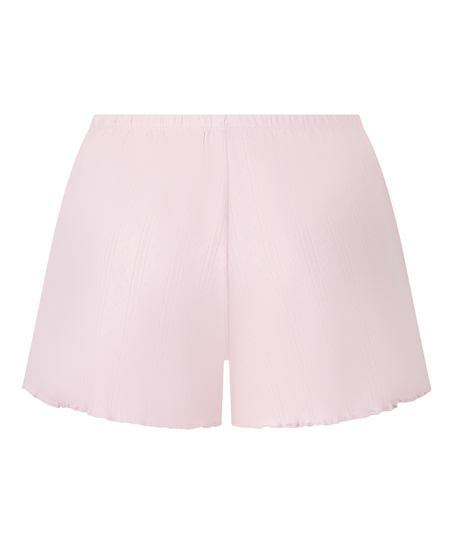 Pointelle-shorts, Rosa