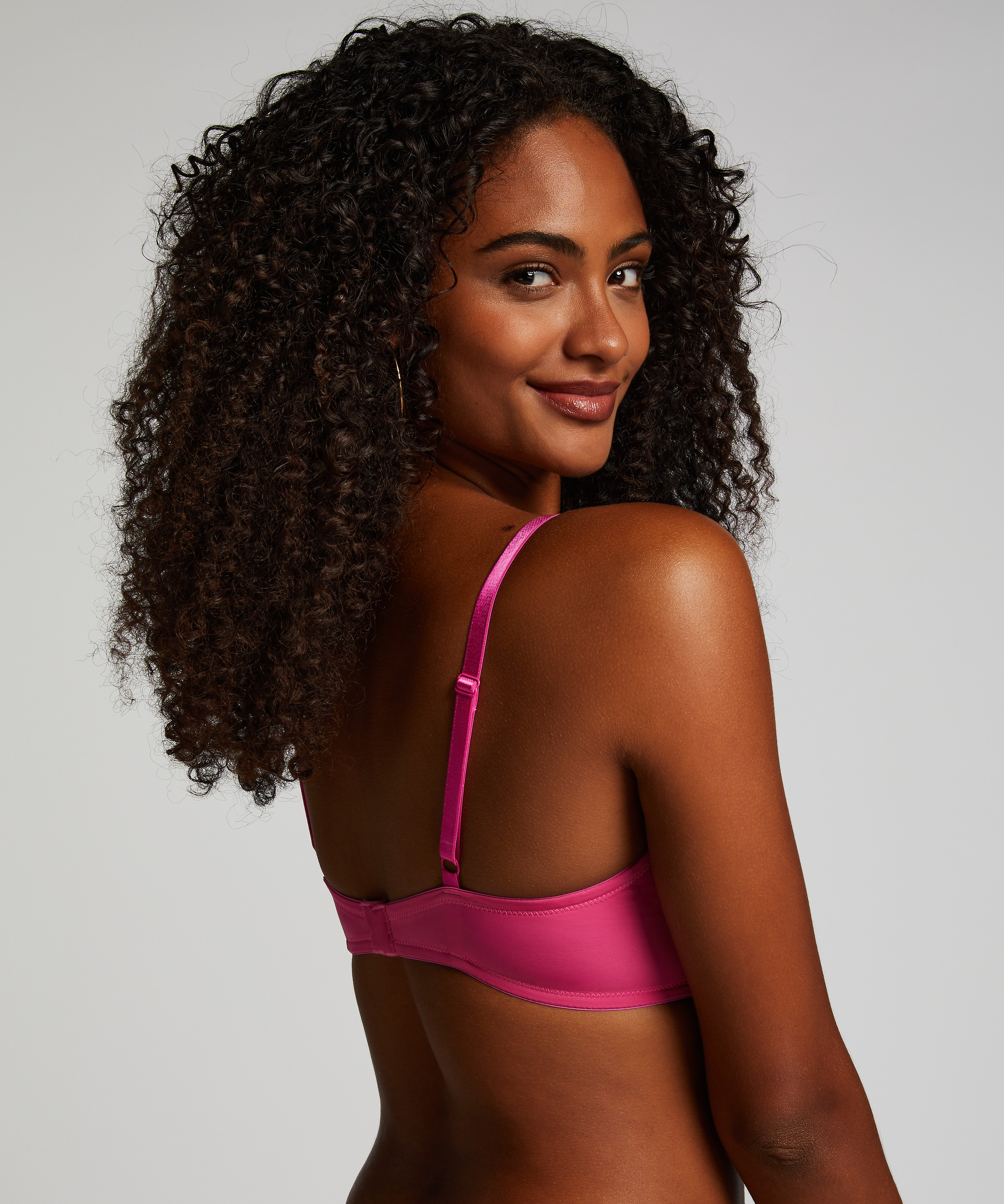 Formpressad bygel-bh Plunge, Rosa, main