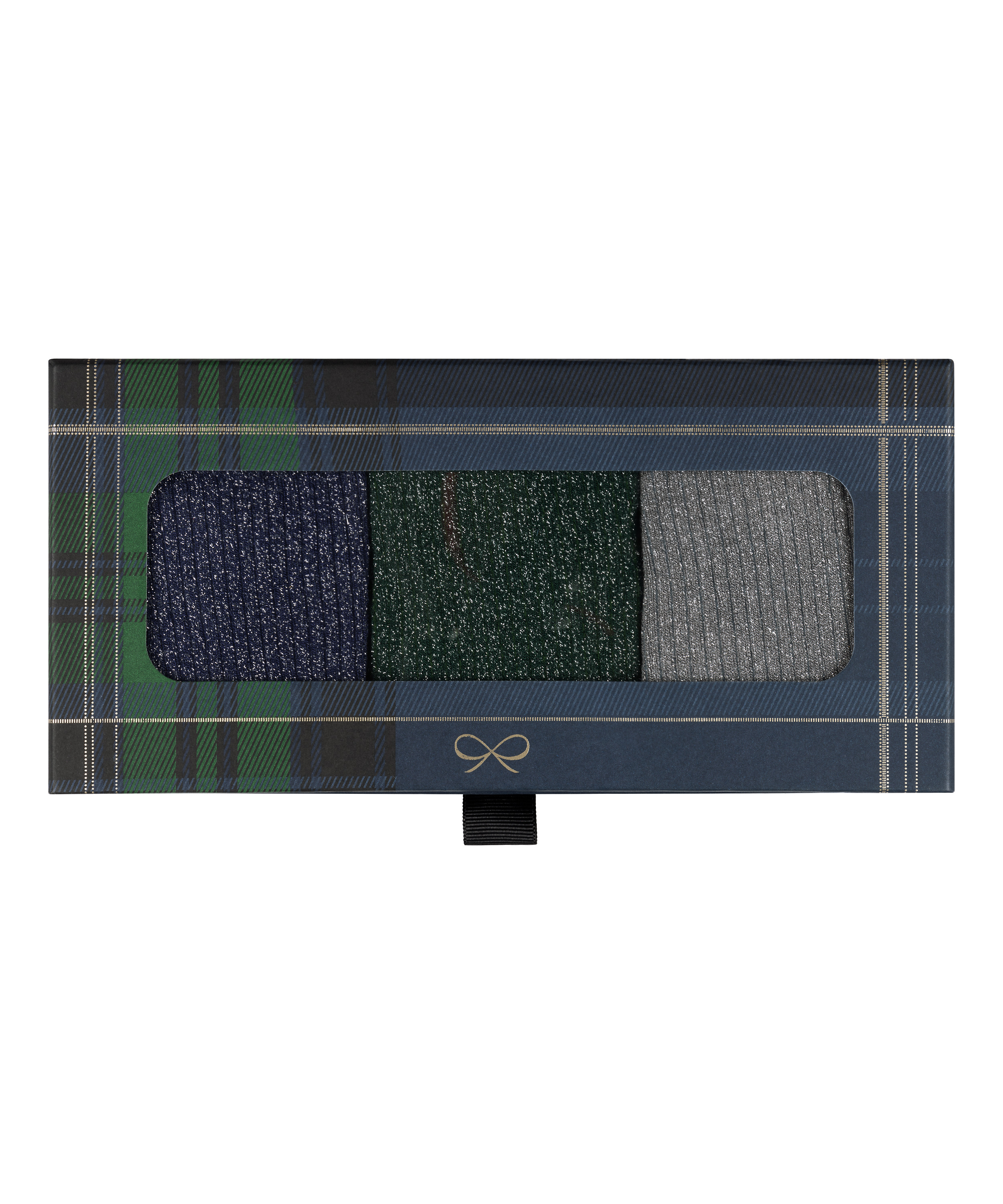 3 par strumpor Giftpack, Bl&aring;, main