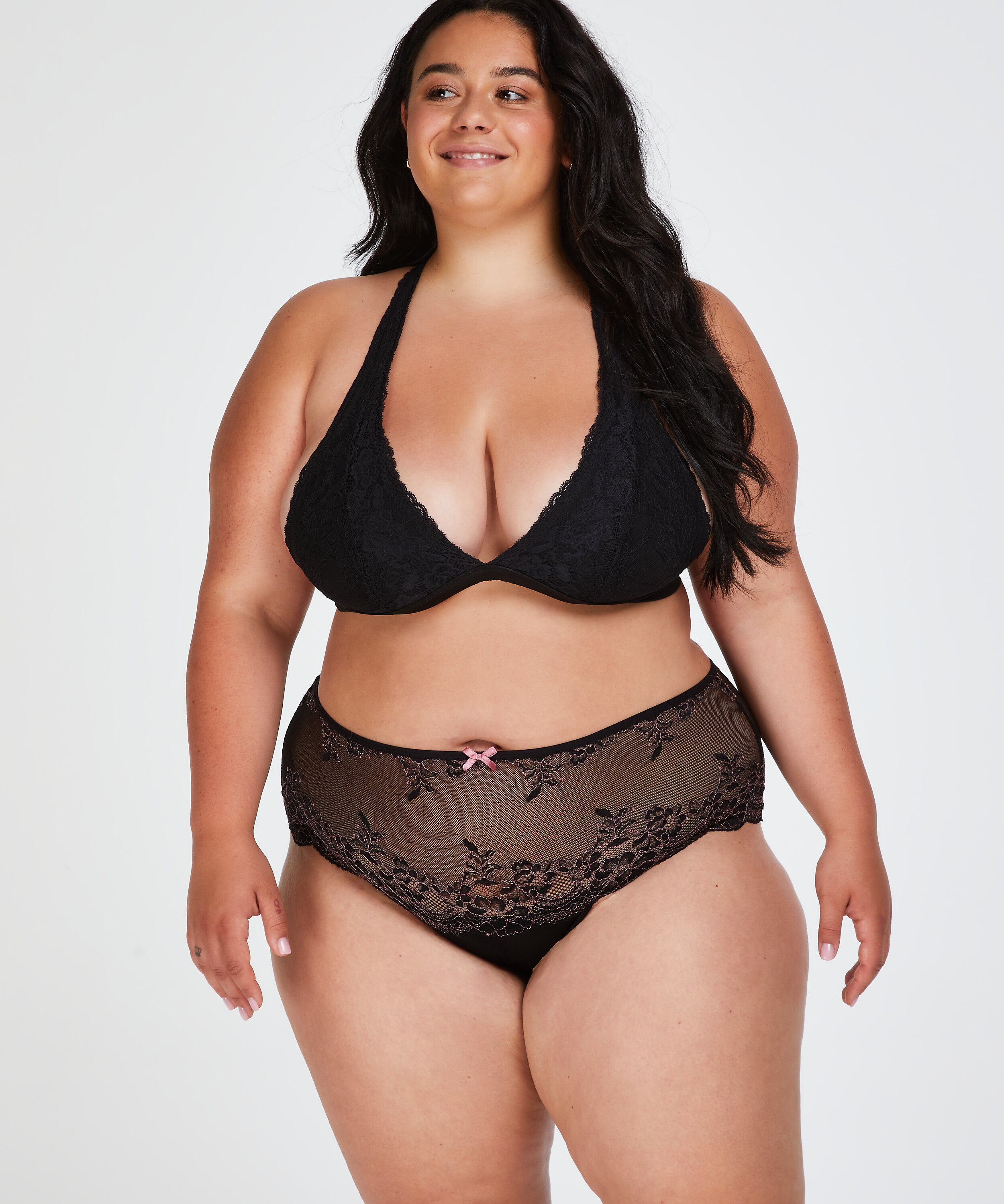 Doriane boxerstringtrosa för kurvor, Svart