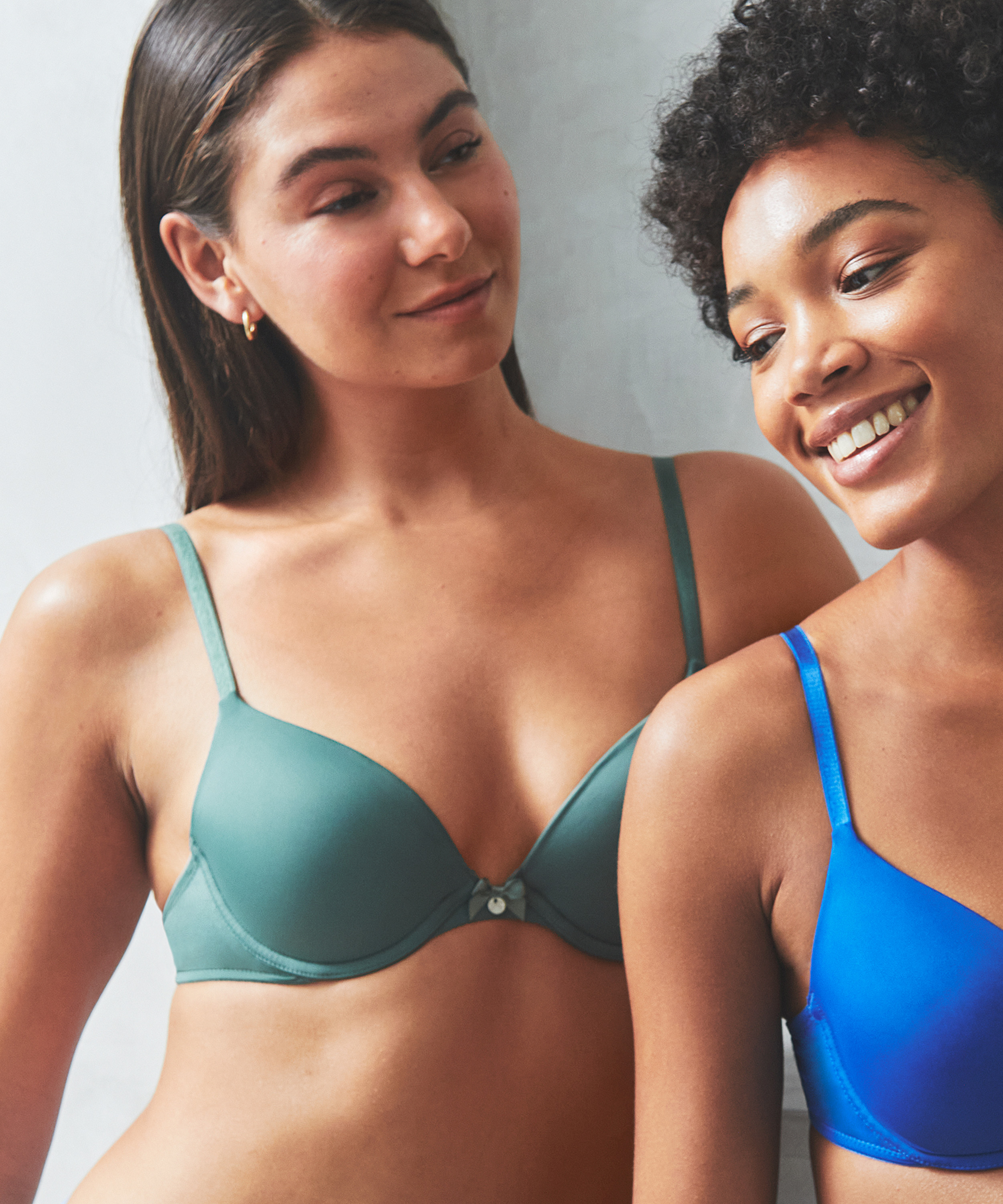 Formpressad bygel-bh Plunge, Gr&ouml;n, main