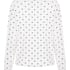 Pyjama Top Loose Pointelle, Vit