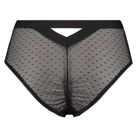 H&ouml;gt skuren brazilian-trosa Amelia, Svart