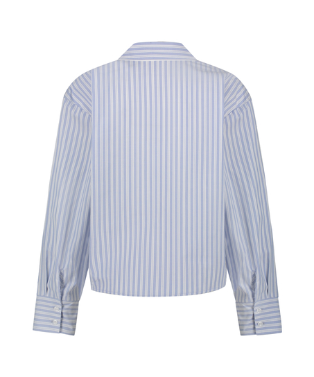 Pyjamastopp bomull, Blå