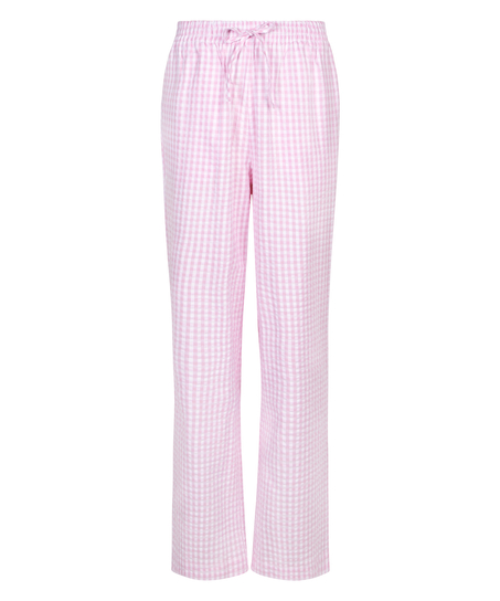 Pyjamasbyxa i bomull, Rosa