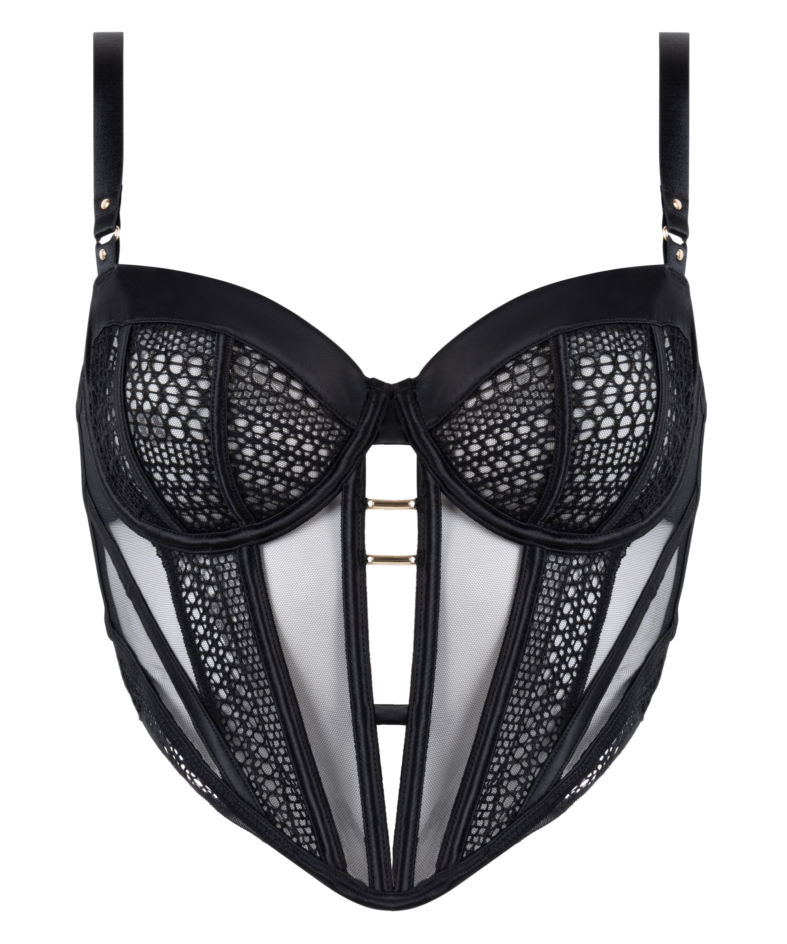 Icke-formpressad longline-behå Missy, Svart, main