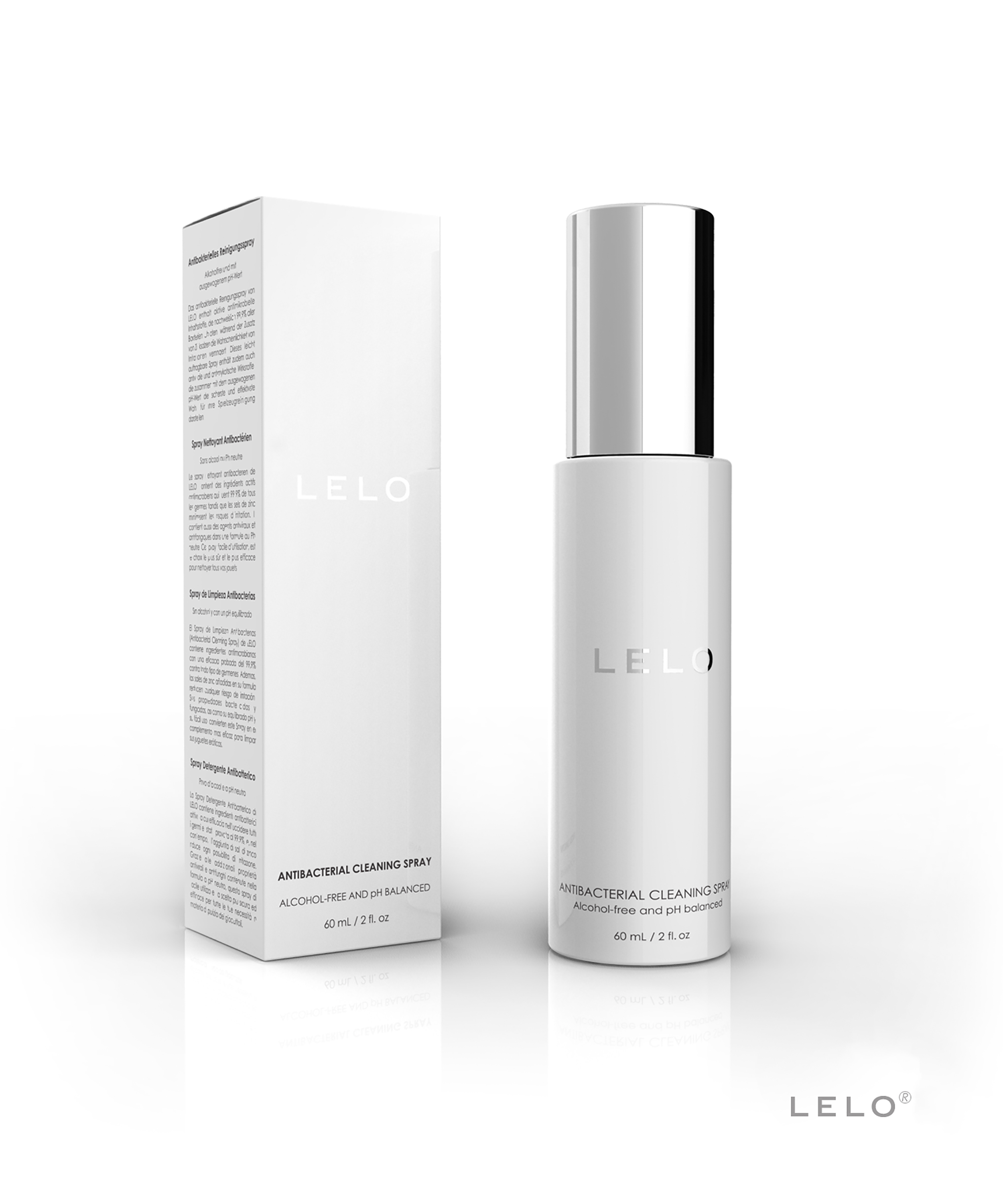 LELO Premium Rengöringsspray 6 ML, Svart, main