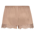 Scallop Lace pyjamasshorts i silke, Rosa