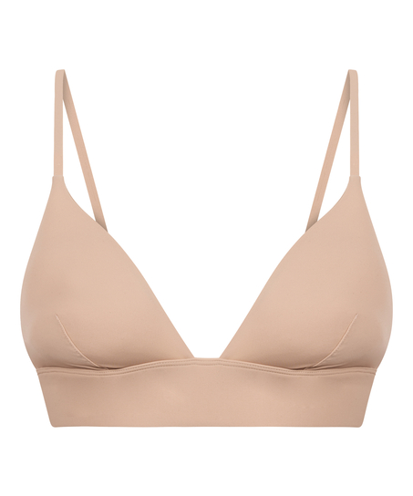 Triangel Bralette Smooth, Beige